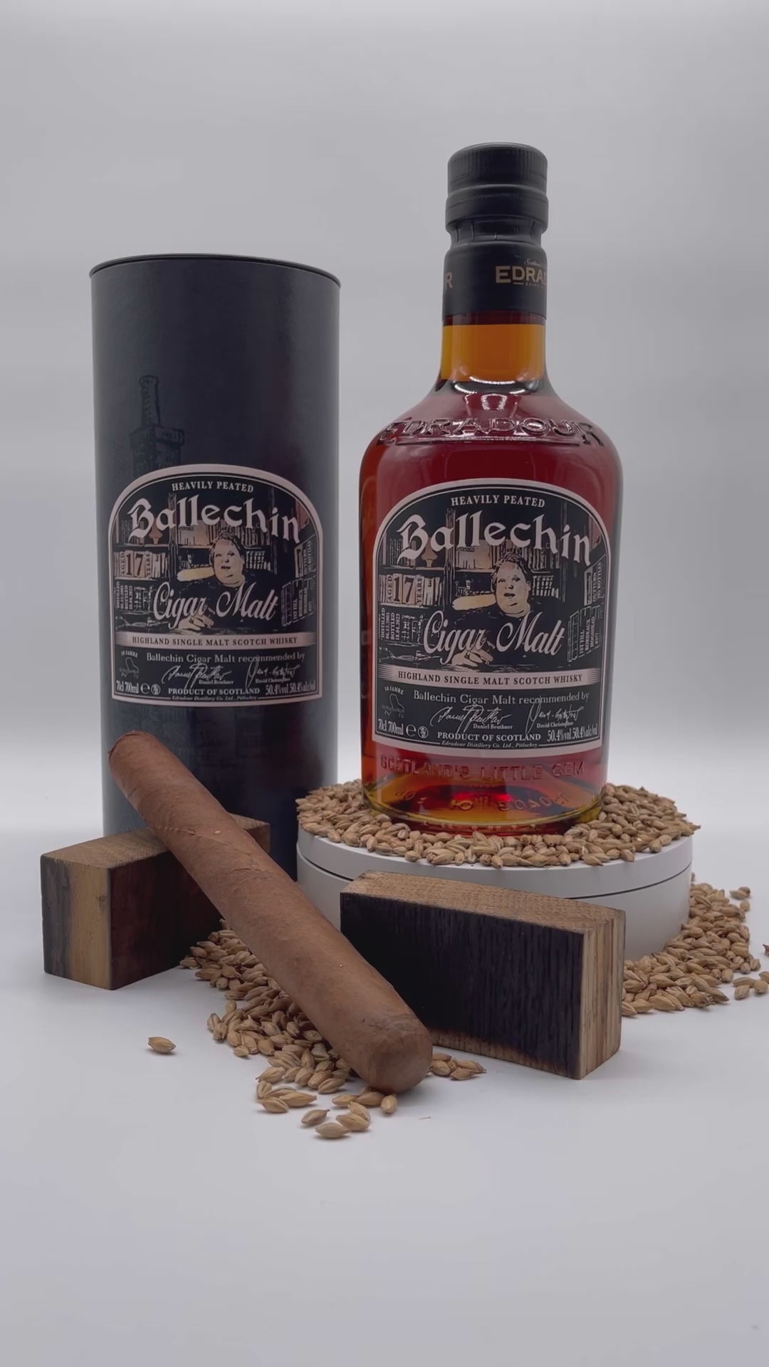 Ballechin Edradour 17 Years Heavily Peated Single Malt Highland Scotch Whisky für Götterfunken Genuss für Geist und Gaumen (10 Jahre Götterfunken TV) Rarität !