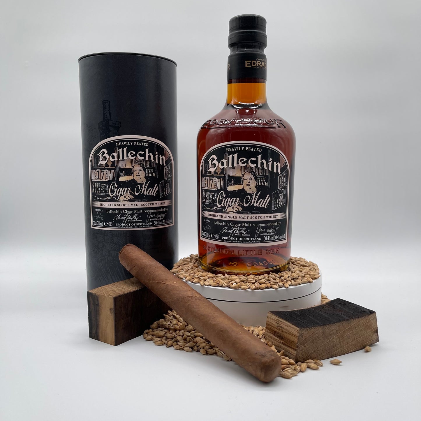 Ballechin Edradour 17 Years Heavily Peated Single Malt Highland Scotch Whisky für Götterfunken Genuss für Geist und Gaumen (10 Jahre Götterfunken TV)